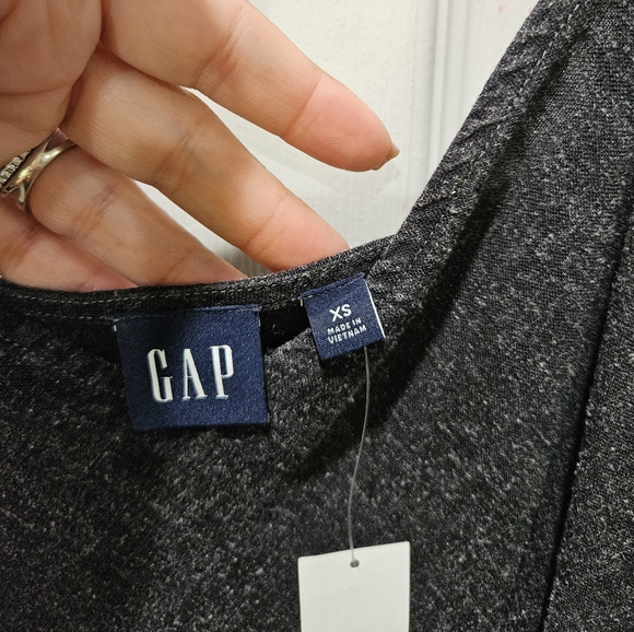 NWT Gap Slip Midi Dress XS Charcoal - Picture 8 of 11